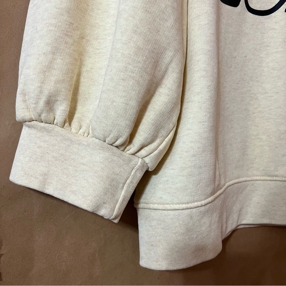 Ganni | Lott Isoli Cherry Bomb Puff Sleeve Sweatshirt Graphic Pullover Size L - Picture 9 of 14